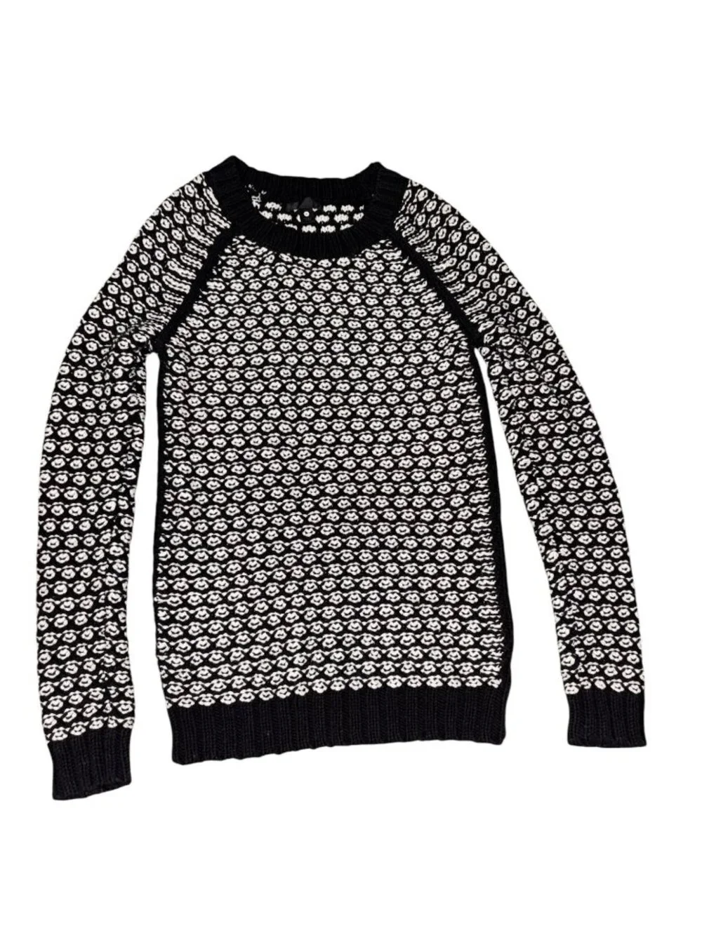 Worthington Medium Black and White Knit Sweater